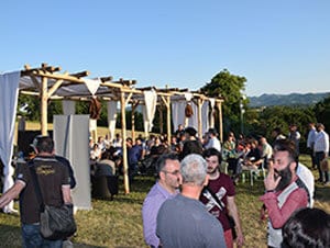 Visitors at the first Cigar & Tobacco Festivals in San Giustino