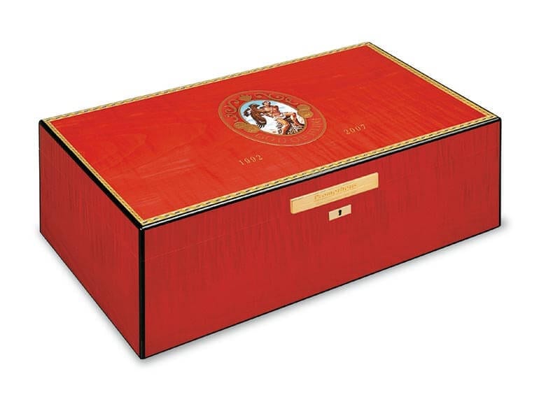 God of Fire red humidor
