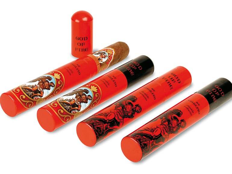 God of Fire tubes with cigar