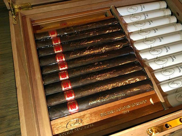 Schwarzenegger-Daniel-Marshall-Signed-Cigars
