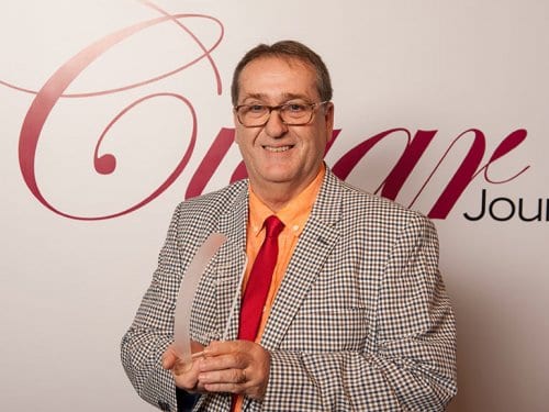 Albert Montserrat Cigar Rings with the Cigar Trophy 2017