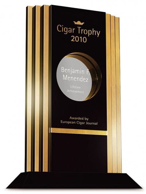 benjamin menendez cigar journal lifetime achievement award ecj trophy 2010
