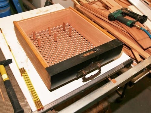 cabinet humidor drawers perforated bottom panels marc andre