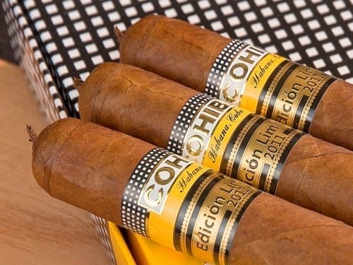 cohiba 1966 limited edition 3 cigars on box