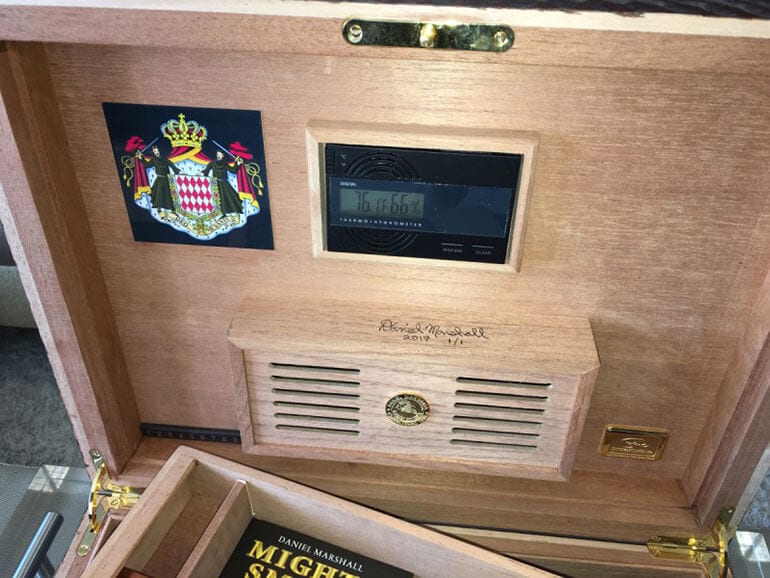 Daniel Marshall Prince Albert Humidor Detail