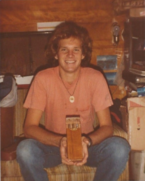 daniel marshall with papa joes cigar case 1982