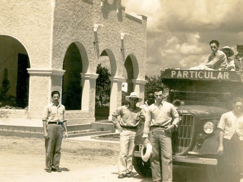 don sixto plasencia in front of his truck at el corojal pinar del rio cuba