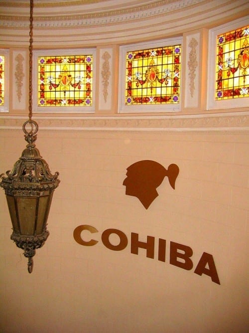 el laguito cohiba factory inside stairs company logo windows