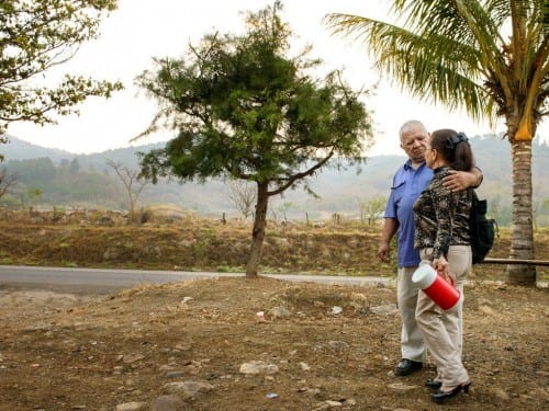 francisca del rosario gonzalez aguirre with husband miguel before going to work