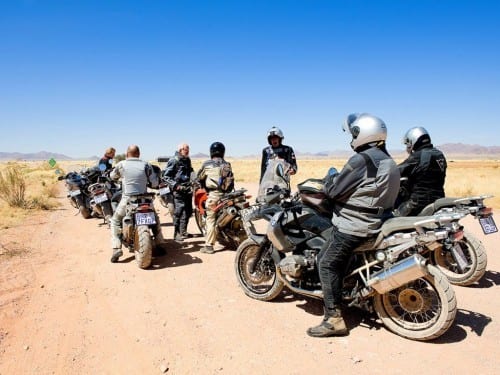 heinrich villiger africa cigar bike tour 2012 group entrepreneurs motorcyclists break
