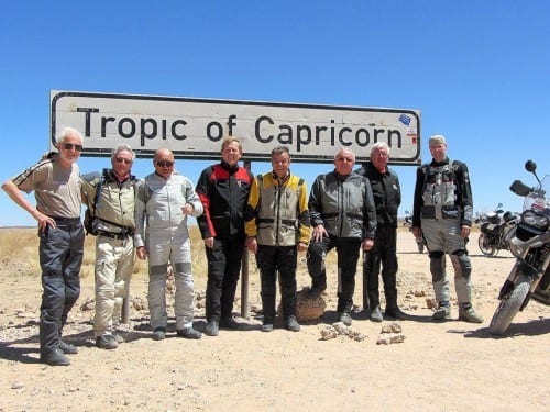heinrich villiger africa cigar bike tour 2012 group portrait entrepreneurs motorcyclists tropic of capricorn