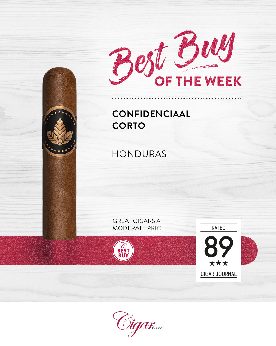 Cigar Journal on Instagram: Confidenciaal Corto Honduras Notes of hay, bread spice, and at times even a sweaty, animalistic quality define this c…