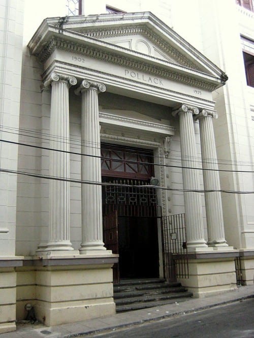 partagas factory entrance columns pollack