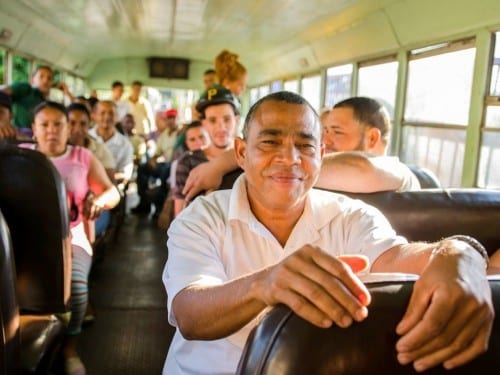 ramon emilio cruz inspector going home by bus davidoff villa gonzalez dominican republic